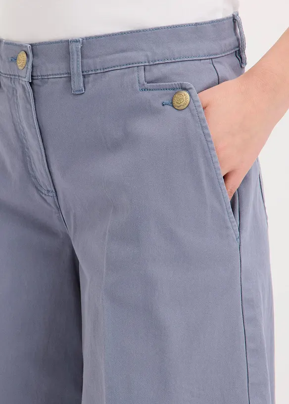 Wide Leg Hose mit Stretch, bonprix