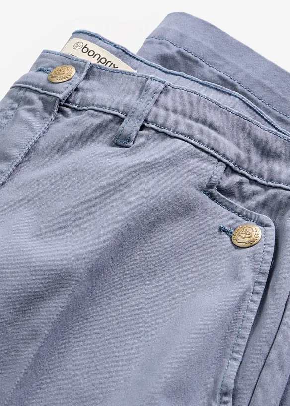 Wide Leg Hose mit Stretch, bonprix