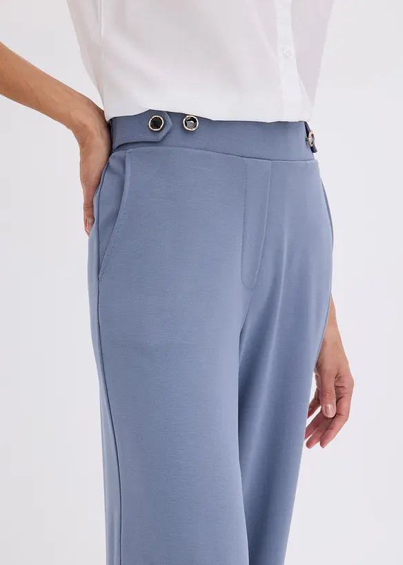 Pantalon en jersey &agrave; patte d&eacute;corative, bonprix