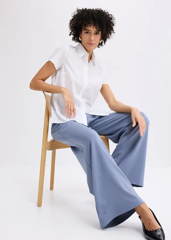 Pantalon en jersey &agrave; patte d&eacute;corative, bonprix