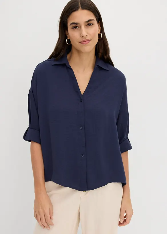 Bluse aus leichtem Cr&ecirc;pe, bonprix