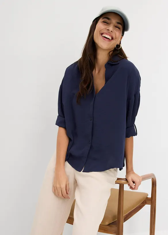 Bluse aus leichtem Cr&ecirc;pe, bonprix