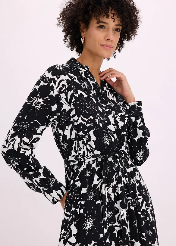 Hemdblusenkleid aus Viskose, bonprix