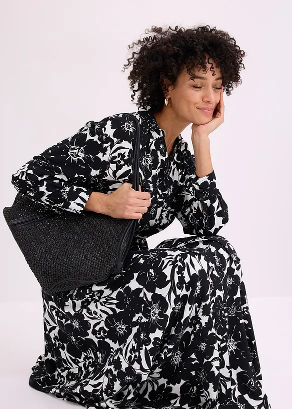 Hemdblusenkleid aus Viskose, bonprix