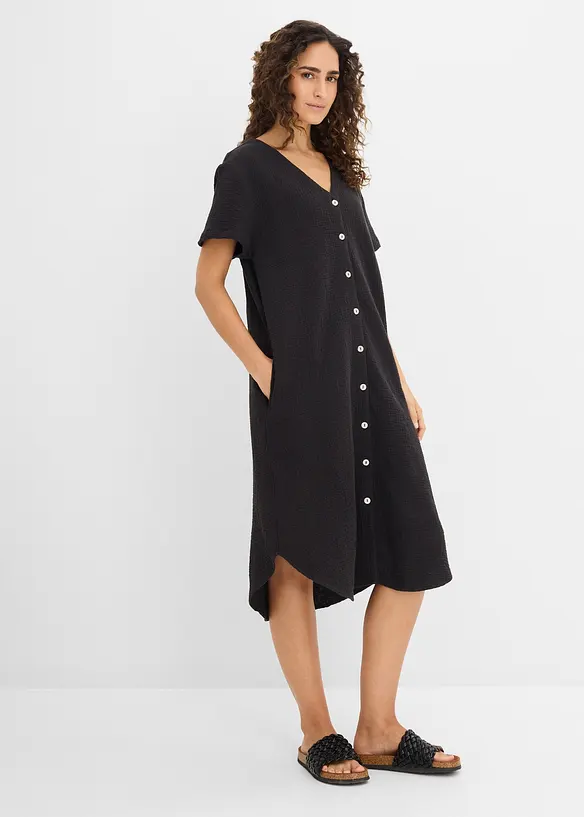 Blusenkleid aus softem Musselin, bonprix