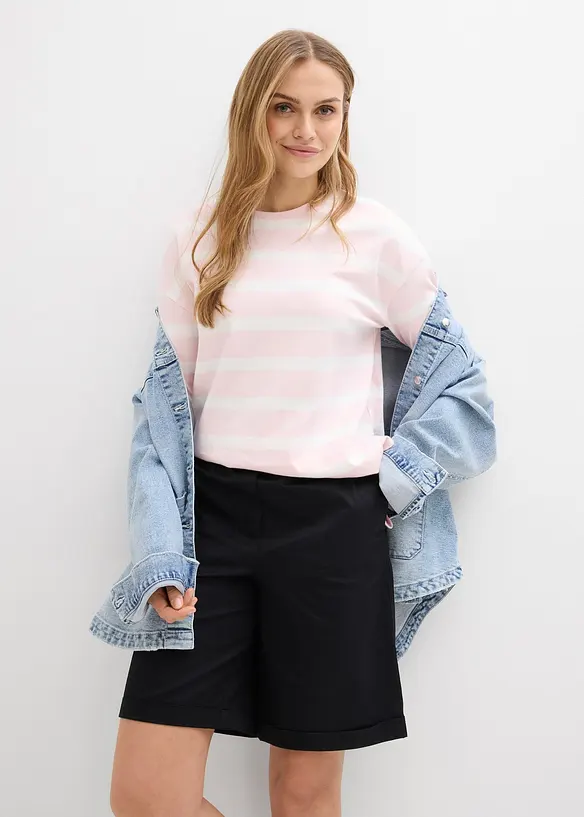 Papertouch-Bermuda aus Baumwoll-Mix, bonprix