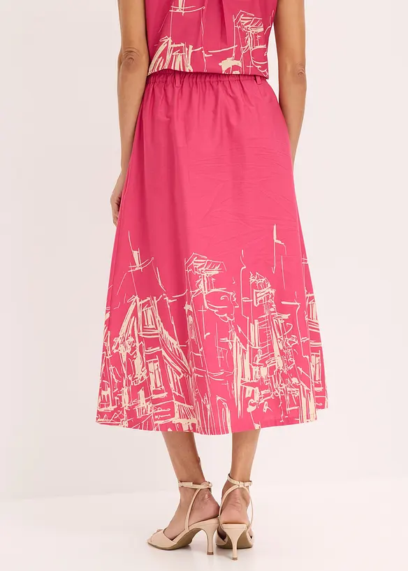 Midirock aus reiner Bio-Baumwolle, bonprix