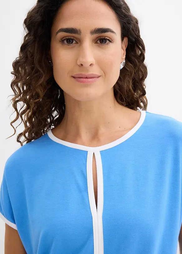 T-shirt avec passepoil, bonprix