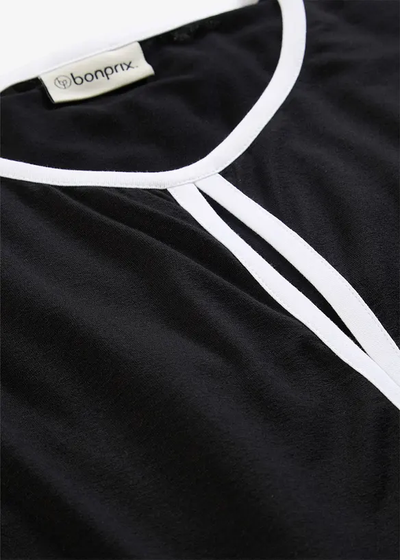 T-shirt avec passepoil, bonprix