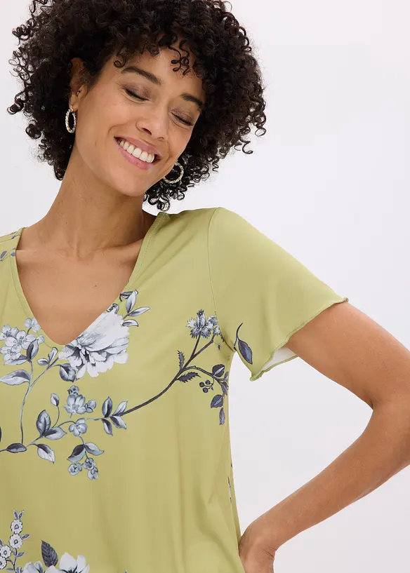 Shirt mit elastischem Saum, bonprix