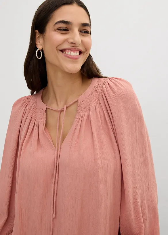 Tunikabluse aus flie&szlig;ender Viskose, bonprix