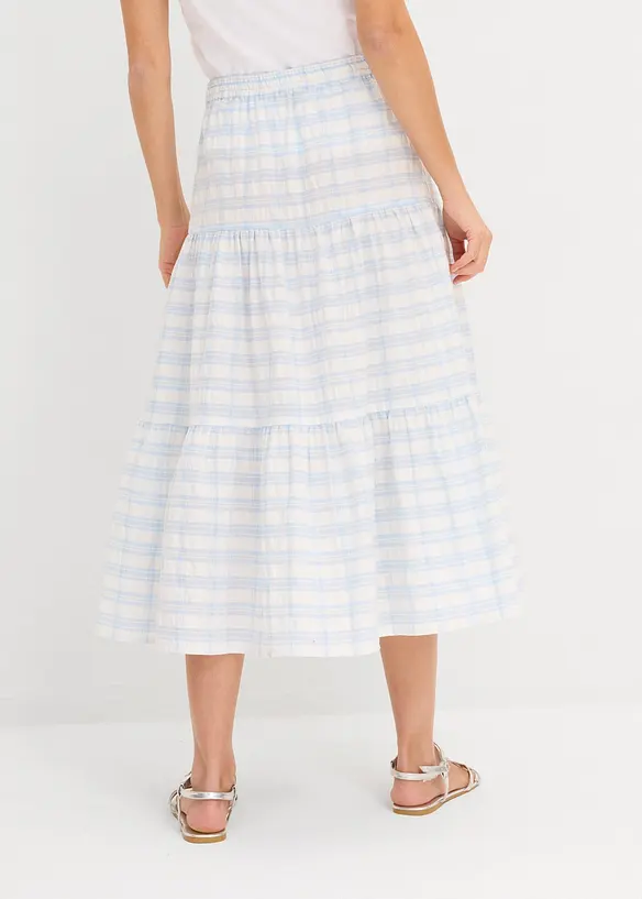 Jupe midi 100% coton, bonprix
