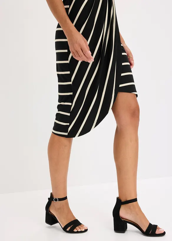 Jerseykleid mit tiefem Ausschnitt, bonprix