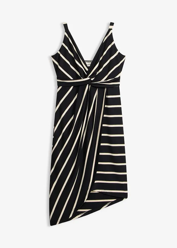 Jerseykleid mit tiefem Ausschnitt, bonprix