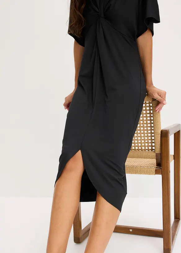 Robe midi effet twist&eacute;, bonprix