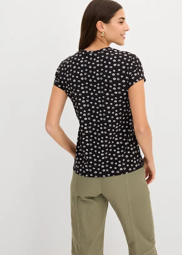 Shirt (3er Pack) aus Baumwoll-Elasthan-Mix, bonprix