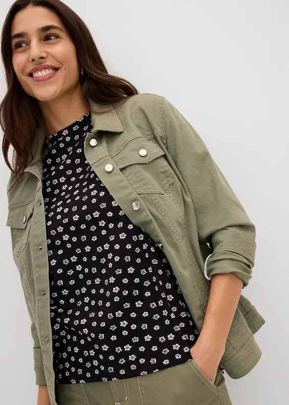 Shirt (3er Pack) aus Baumwoll-Elasthan-Mix, bonprix