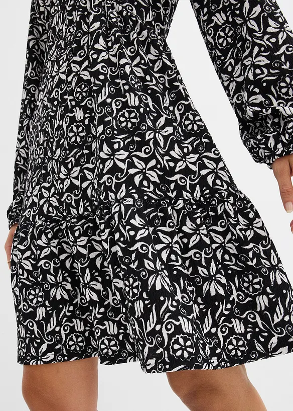 Tunika-Kleid aus leichtem Cr&ecirc;pe, bonprix