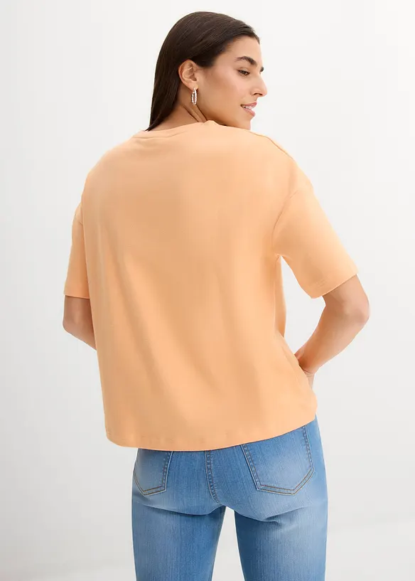 Lockeres T-Shirt aus reiner Baumwolle, bonprix
