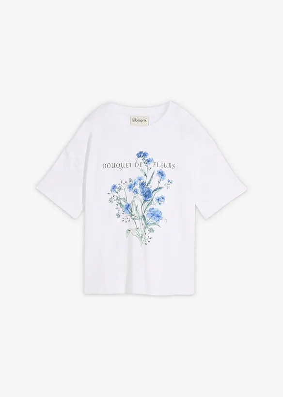 Lockeres T-Shirt aus reiner Baumwolle, bonprix