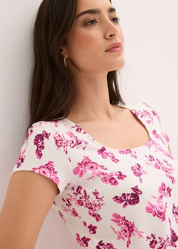 Shirt aus elastischer Baumwolle, bonprix