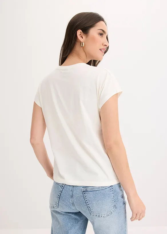 T-shirt en coton extensible, bonprix