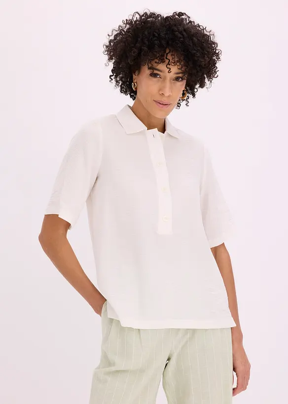 Blouse longue l&eacute;g&egrave;rement transparente, bonprix
