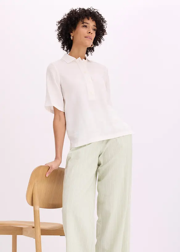 Blouse longue l&eacute;g&egrave;rement transparente, bonprix