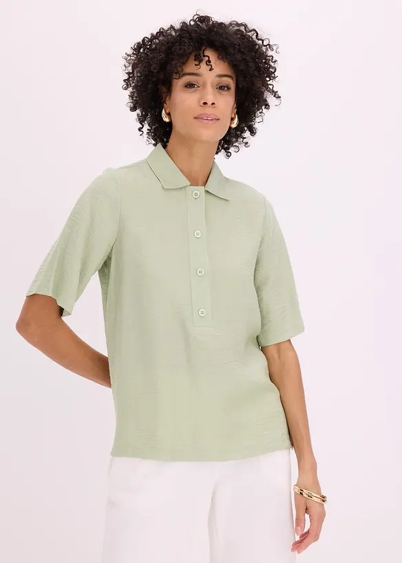 Blouse longue l&eacute;g&egrave;rement transparente, bonprix