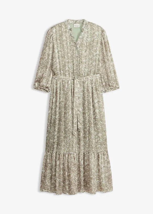 Hemdblusenkleid aus Chiffon, bonprix