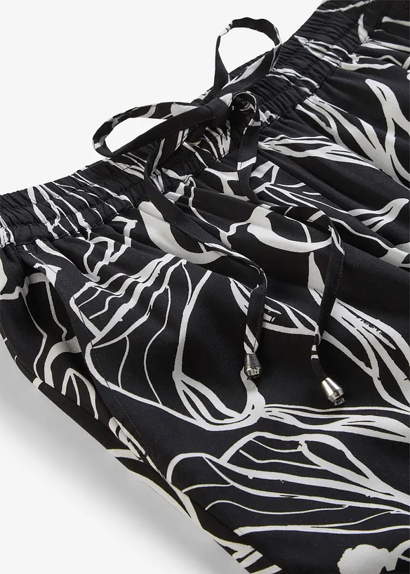 Pantalon &agrave; taille &eacute;lastiqu&eacute;e en viscose, bonprix