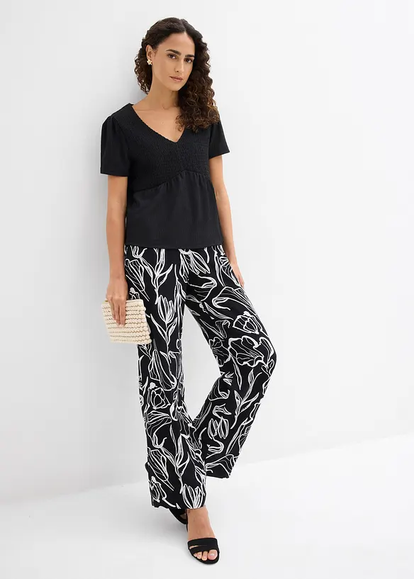 Shirt aus strukturiertem Cr&ecirc;pe, bonprix