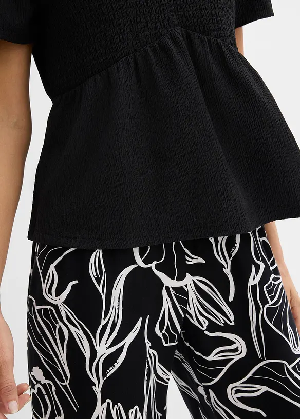 Shirt aus strukturiertem Cr&ecirc;pe, bonprix