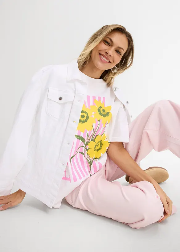 T-shirt oversize 100% coton, bonprix