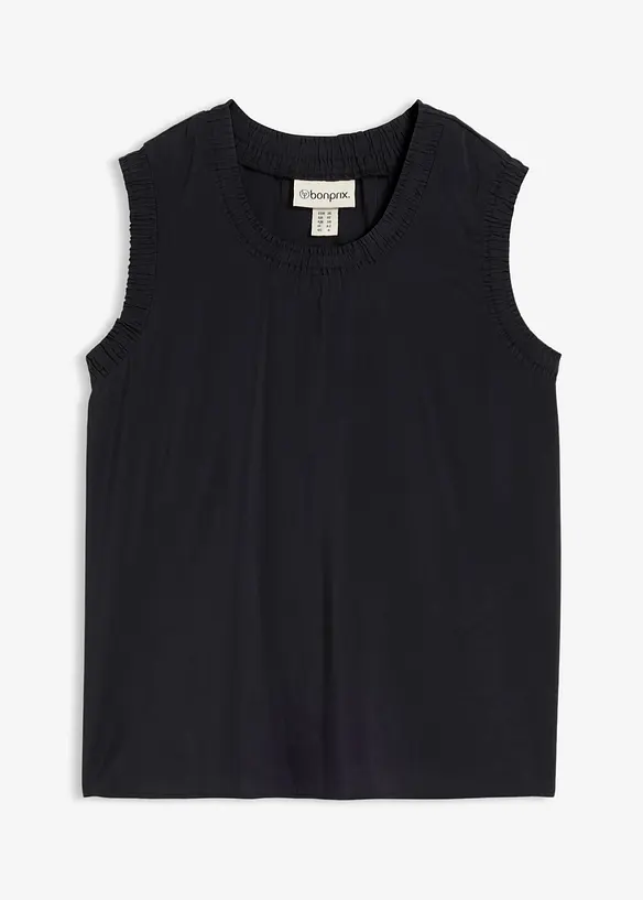 Top sans manches en viscose m&eacute;lang&eacute;e, bonprix