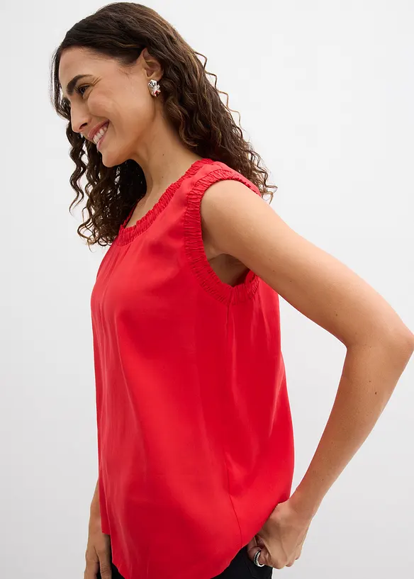 Blusentop aus Viskose-Mix, bonprix