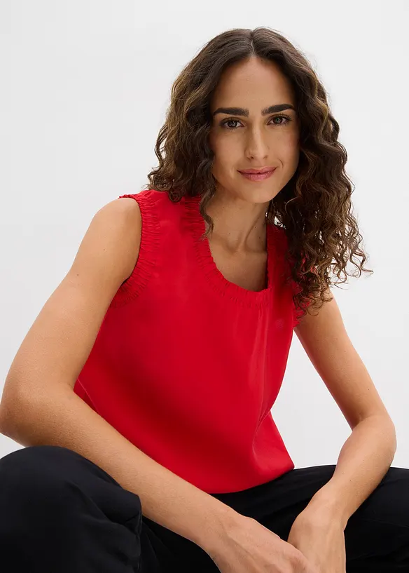 Blusentop aus Viskose-Mix, bonprix