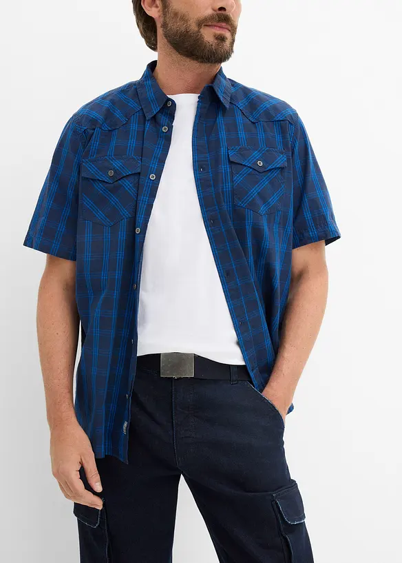 Jean 3/4 extensible avec poches cargo et ceinture, coupe loose, bonprix