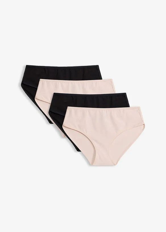 Lot de 4 culottes maxi coton doux, bonprix