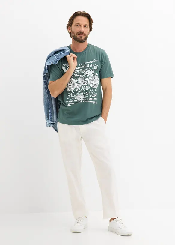 T-Shirt aus reiner Bio-Baumwolle (2er Pack), bonprix