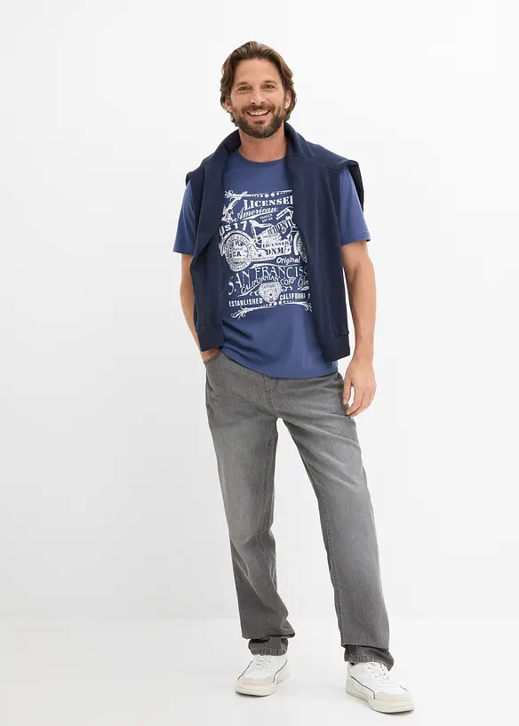 Lot de 2 T-shirts 100% coton, bonprix