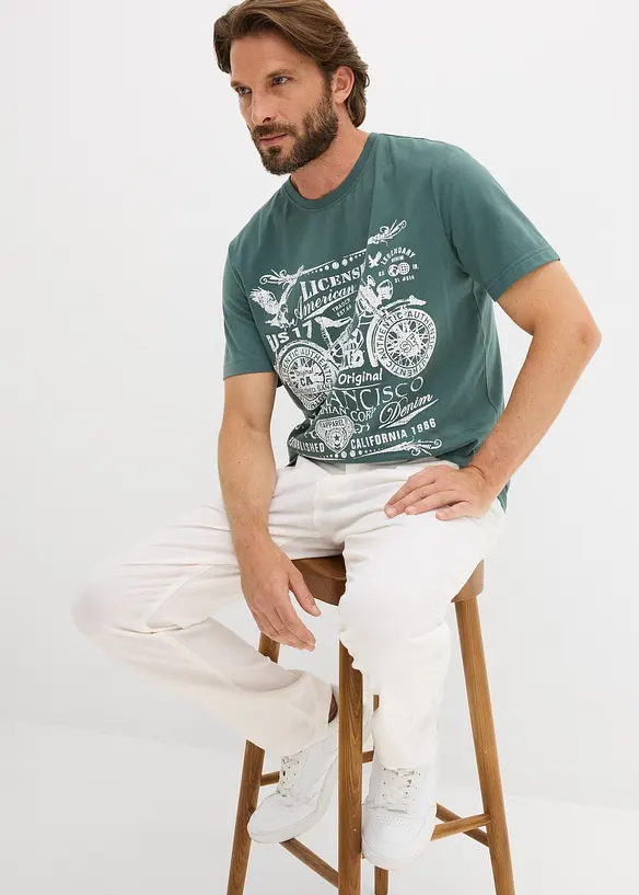 T-Shirt aus reiner Bio-Baumwolle (2er Pack), bonprix