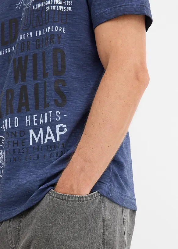 T-shirt effet d&eacute;lav&eacute;, bonprix