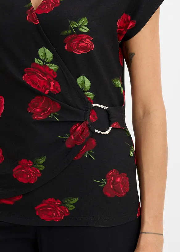 bedrucktes Shirt aus softem Viskose-Mix, bonprix