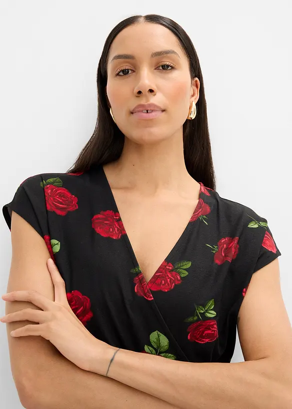 bedrucktes Shirt aus softem Viskose-Mix, bonprix