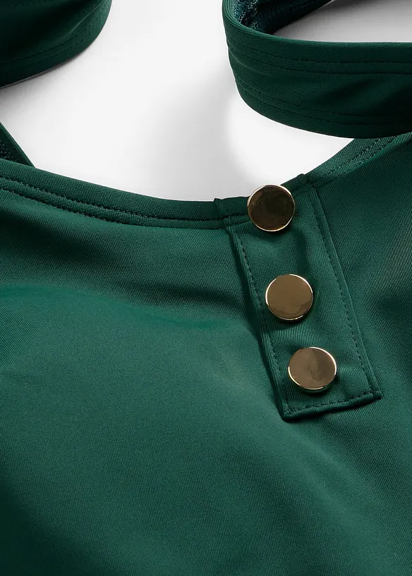 Badeanzug mit Knopfdetail, bonprix