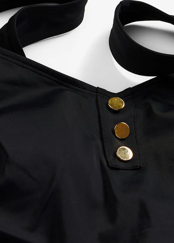 Badeanzug mit Knopfdetail, bonprix