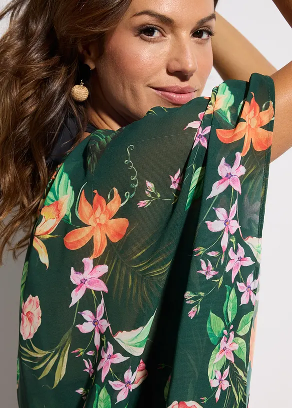 Strandtunika aus leichtem Chiffon, bonprix