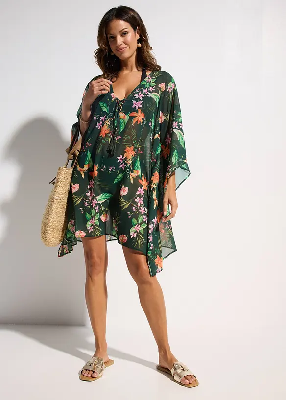 Strandtunika aus leichtem Chiffon, bonprix