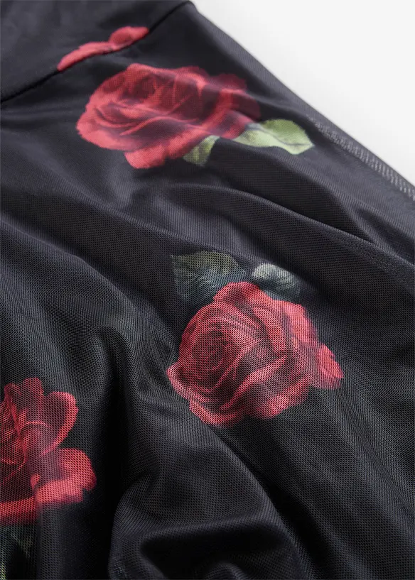 Robe midi en mesh doux, bonprix